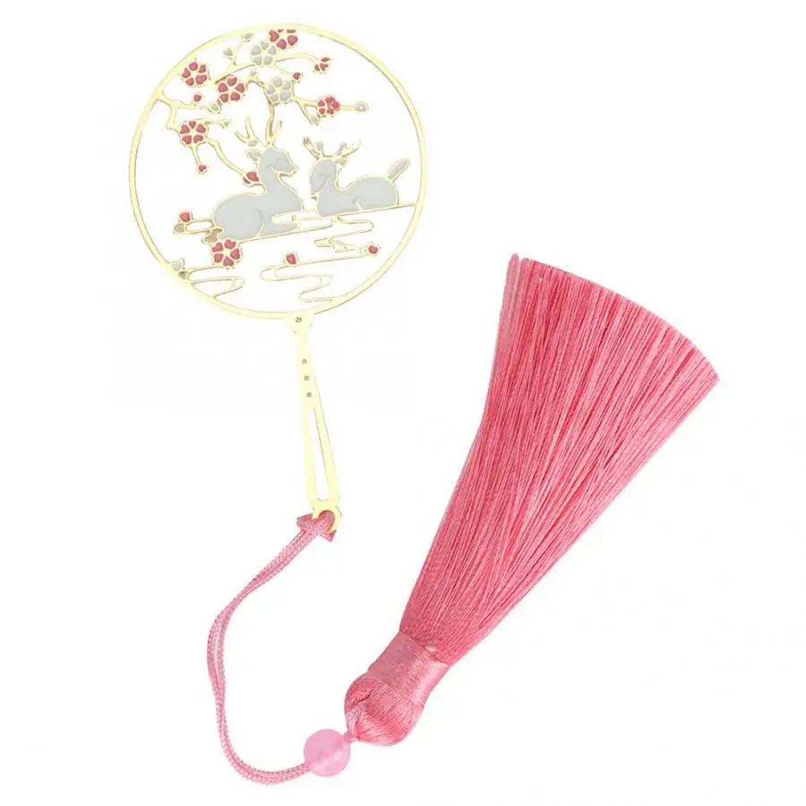 Латунный круглый веер в китайском стиле визитница с кисточкой лучший подарок