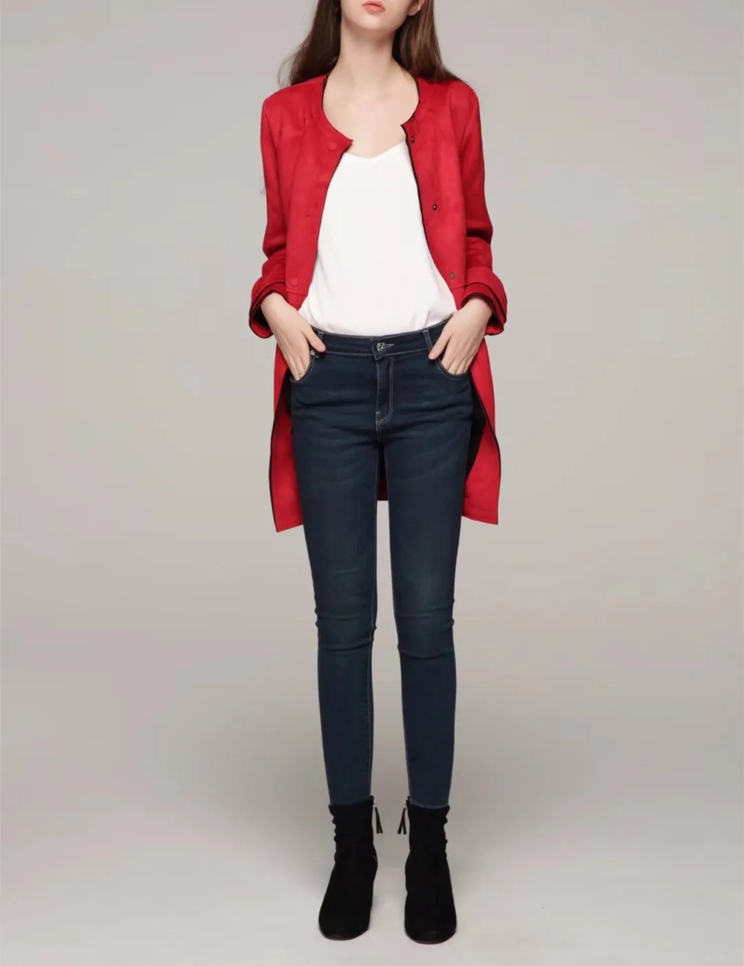 Новинка 2018 Женская осенне зимняя облегающая куртка элегантное лоскутное пальто