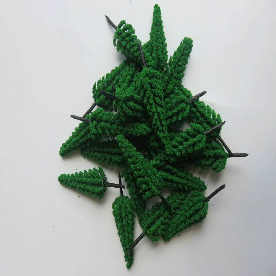 7 см пластиковая Уменьшенная модель сосны для железная дорога Архитектурный