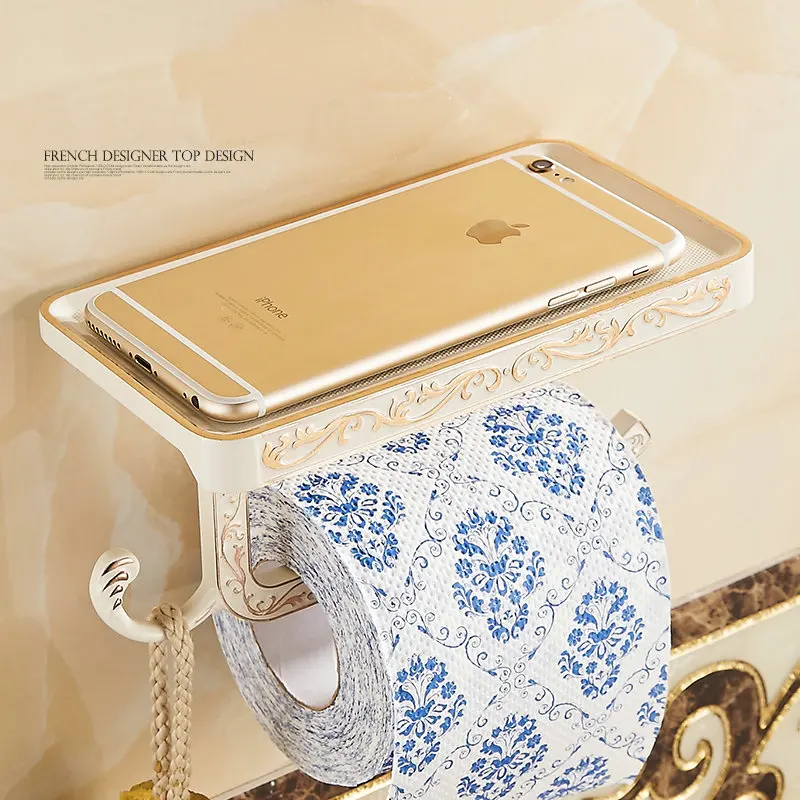 Античный/золотой/черный/хром/белый держатель для туалетной бумаги мобильного