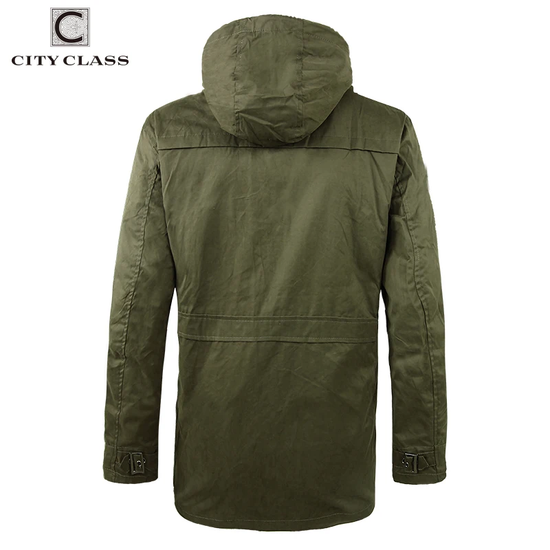 CITY CLASS мужские ветровки из хлопка, военные свободные разноцветные куртки с капюшоном и пальто с кулиской 3793