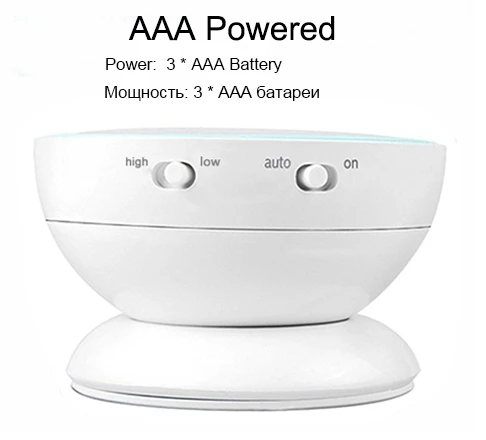 AAA Battery Powered USB Перезаряжаемые светодиодный Ночной светильник с движения PIR Сенсор для туалета Кухня Спальня шкаф Лофт светильник ing Книга настольная лампа для чтения настольная лампа - Испускаемый цвет: AAA Battery Powered