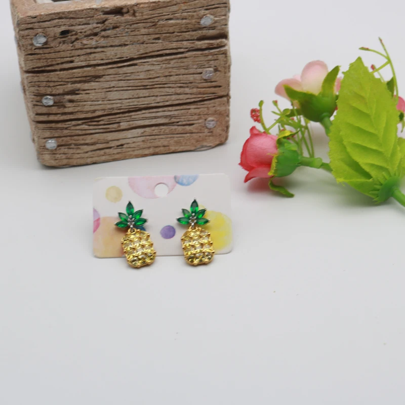 2018 Новое поступление Печать разноцветный круг бумажные карты 50 шт. Ушные Шпильки