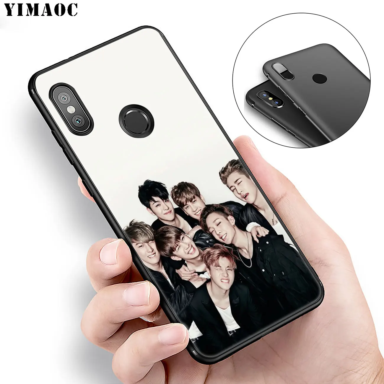 Мягкий силиконовый чехол YIMAOC ikon kpop для телефона Xiaomi Redmi K30 K20 Note 8 8T 7 5 6 Pro Mi черный из