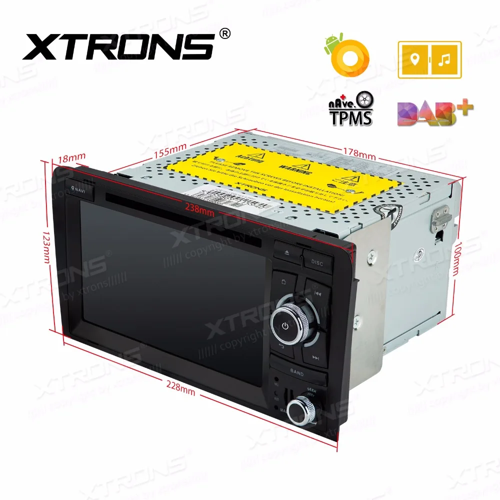 XTRONS 7 ''HD Android 8 0 Восьмиядерный автомобильный Радио Стерео DVD плеер GPS для Audi A3 8P