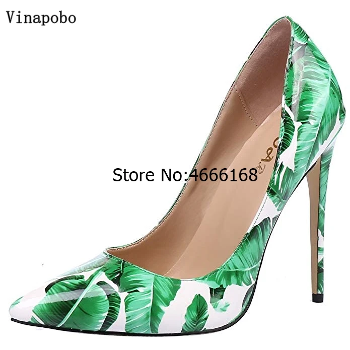 Новые пикантные туфли лодочки Vinapobo из лакированной пены с цветочным принтом