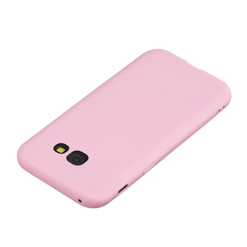 COOLY Silicone Case For Samsung Galaxy A5 2017 Cases For Samsung A3 2017 Coque on A7 2017 Soft TPU Candy Color Phone Back Cover images - 6