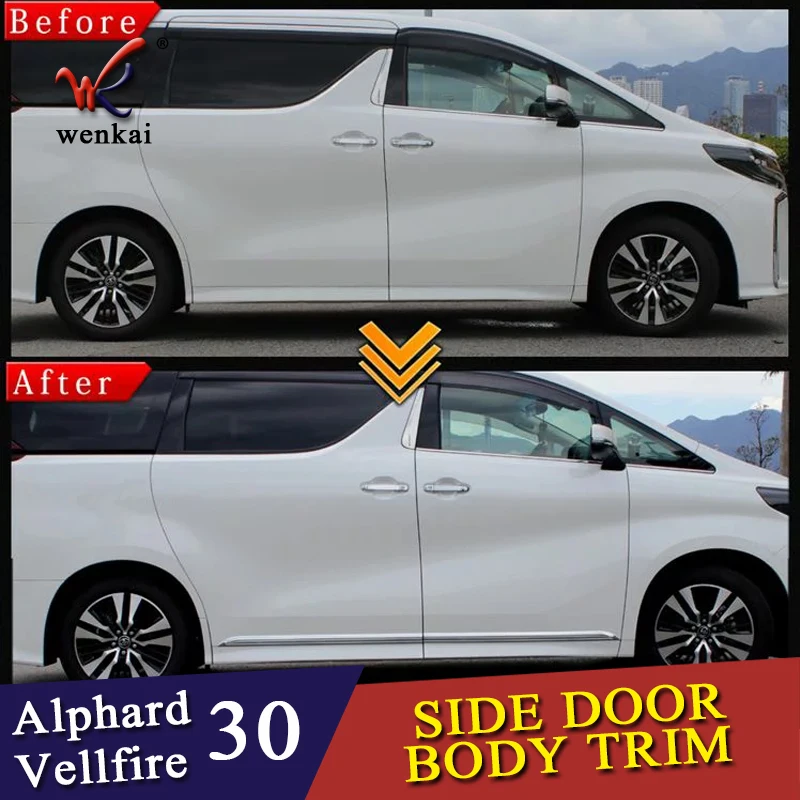 Автомобильные аксессуары Стайлинг для Toyota Alphard Vellfire 30 серии 2016-2019 Кузова Боковая