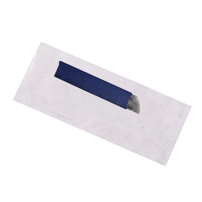 Одноразовые Иглы для микроблейдинга 50 шт. перманентного макияжа ручка со Скосом