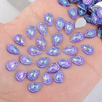 boliao ab color 60pcs 812 mm 0 310 47 in drop purple rhinestones flatback resin glue on scrapbooking crafthome decoration