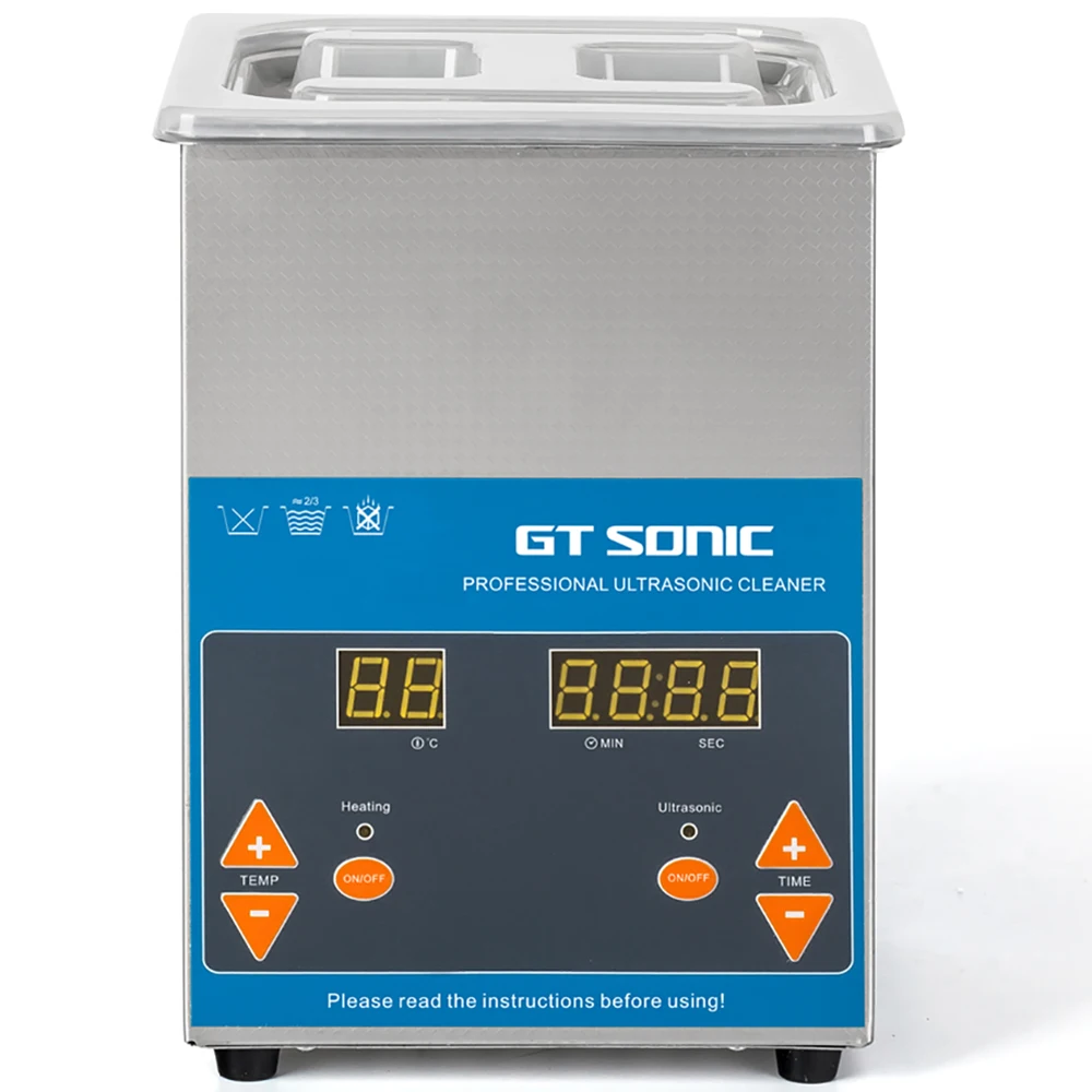 Цифровой ультразвуковой очиститель GTSONIC 2L 50 Вт 40 кГц металлическая корзина для