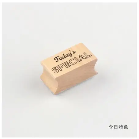 Специальное поздравление английские буквы деревянные резиновые DIY штамп студенческий приз рекламный подарок канцелярские товары - Цвет: 01