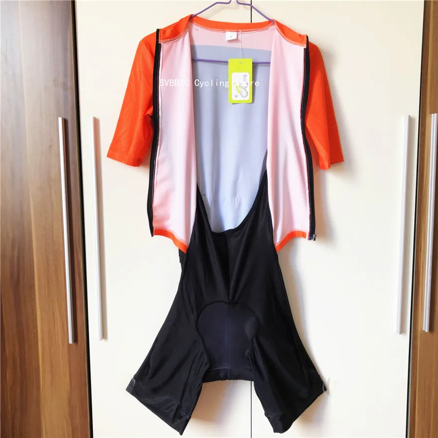 Новинка 2019 профессиональный костюм для триатлона оранжевый женский трикотажный