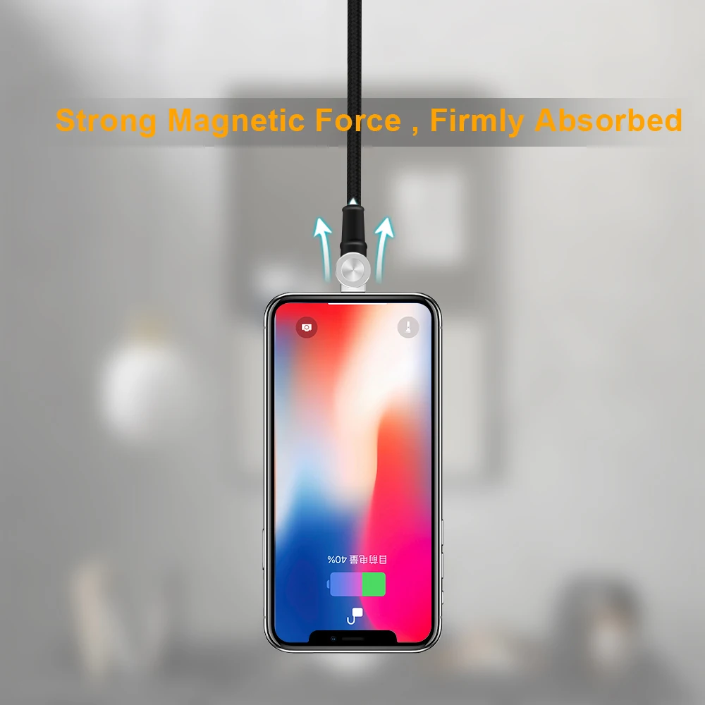 Полукруглый Магнитный кабель Micro USB 180 градусов для iPhone Samsung Type c зарядный адаптер