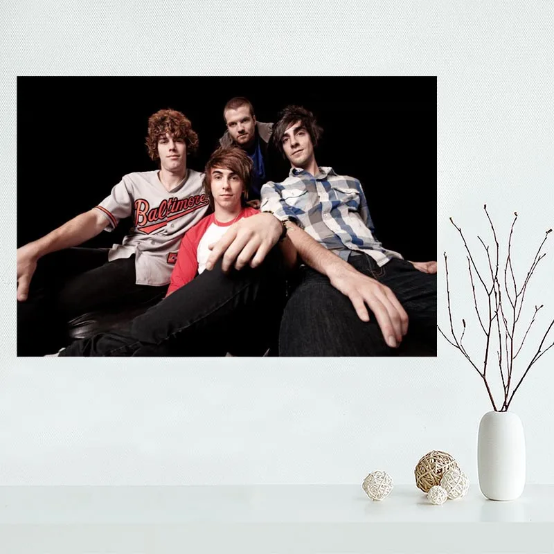 

Custom canvas poster All Time Low canvas painting poster wall Art poster Fabric Cloth Print