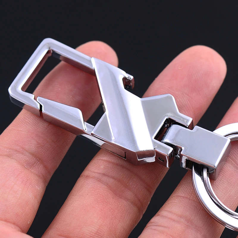 Мужской черный брелок в деловом стиле креативный металлический брелки