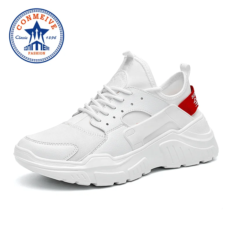 Легкая мужская спортивная обувь для бега легкая мягкая дышащая на шнуровке