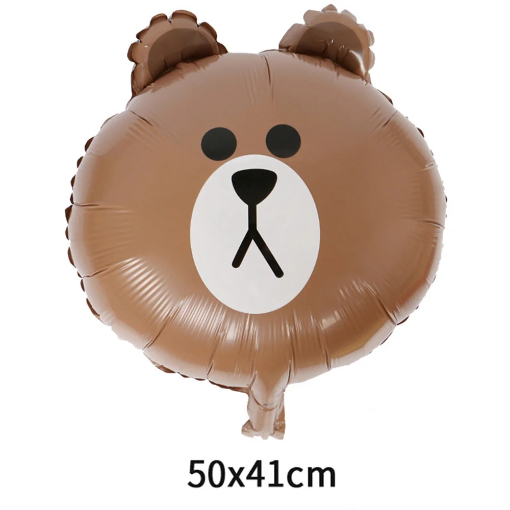 Bear 1 шт. воздушные шары из алюминиевой фольги с мультяшными животными для дня рождения, свадьбы, вечеринки, украшения для детского душа, Детские Подарочные игрушки, воздушные шары из фольги с тигром, коровой - Цвет: Bear
