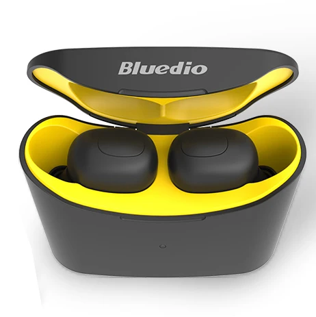 Цвет: желтый Bluedio T-elf мини TWS наушники Bluetooth 5,0 Спортивная гарнитура Беспроводные наушники с зарядным устройством для телефонов - Цвет: Цвет: желтый