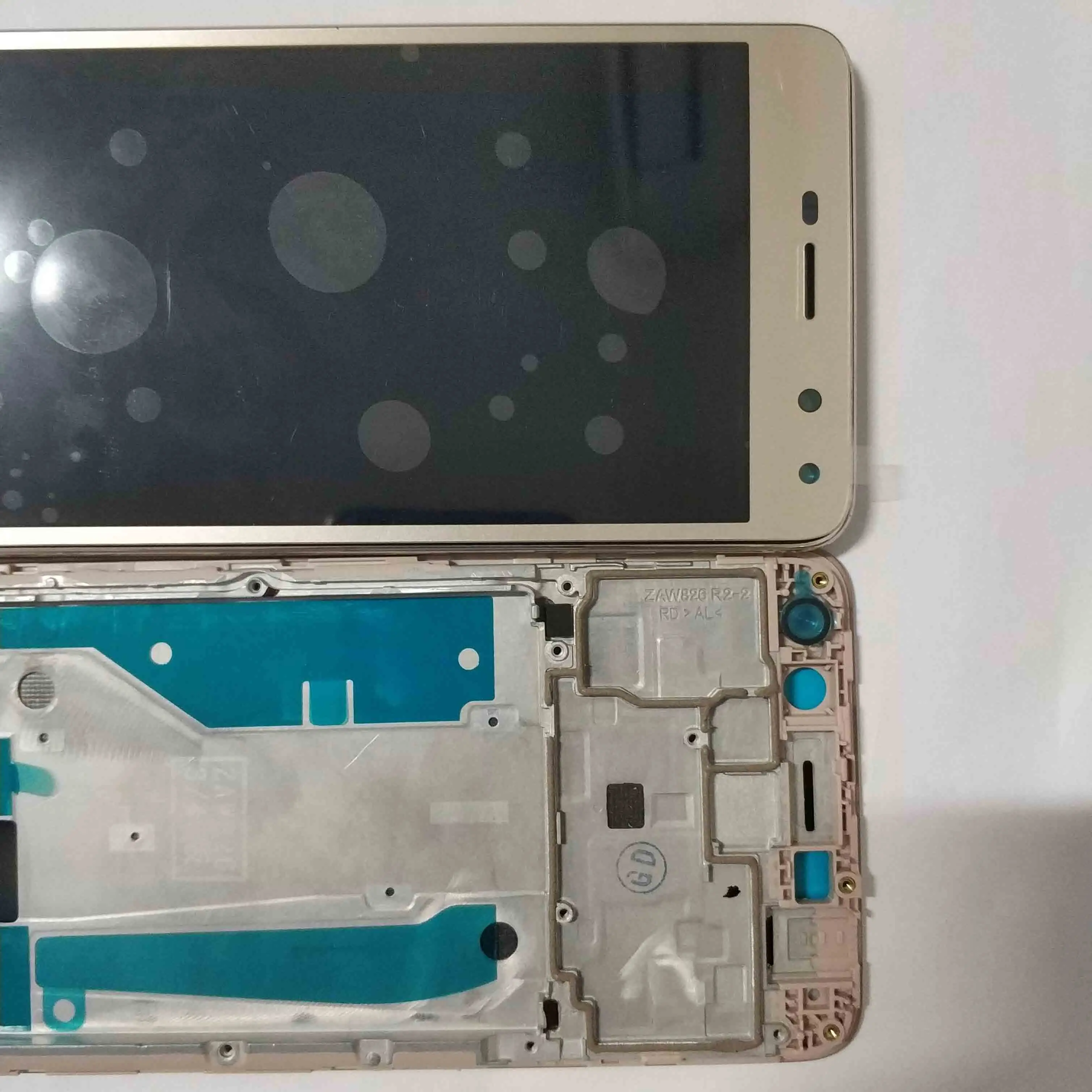 GOLD With Frame С рамкой для huawei Nova Young 4G LTE/Y5 /Y6 MYA-L41 MYA-L11 ЖК-дисплей кодирующий преобразователь сенсорного экрана в сборе+ рамка - Цвет: GOLD With Frame