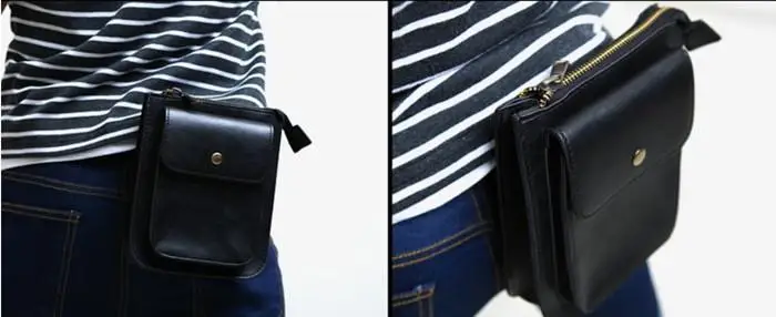 Мужская сумка из искусственной кожи поясной ремень поясная на плечо