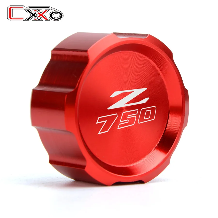 Rear red Для Kawasaki Z750 Z 750 2007-2012 2008 2009 2010 2011 мотоцикл Красный спереди и сзади цилиндр для жидкости мастер Крышка Резервуара - Цвет: Rear red