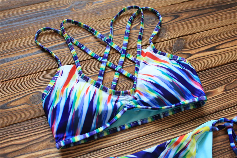Gikudi 2017 уникальный лето пляжная сексуальная ретро bikinis женщин купальники
