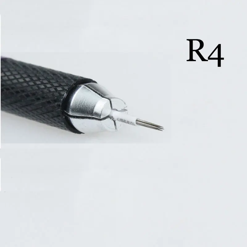 4 круглых иглы для ручной ручки игла полуперманентного макияжа микроблейдинга R4