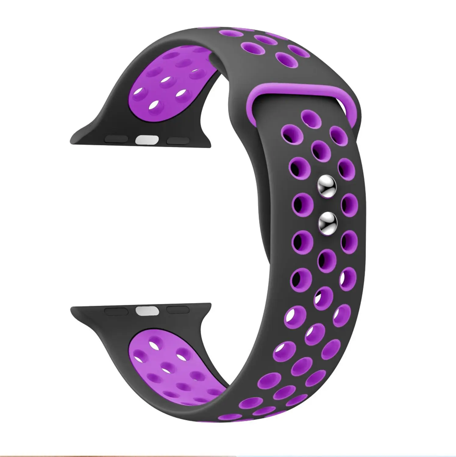 F Correa для apple watch серии 1/2/3/5, 42 мм, 38 мм, ремешок для запястья адаптер для наручных часов iwatch, 4 40 мм 44 мм разноцветных резиновых полосок Спорт на открытом воздухе силиконовый - Цвет ремешка: F