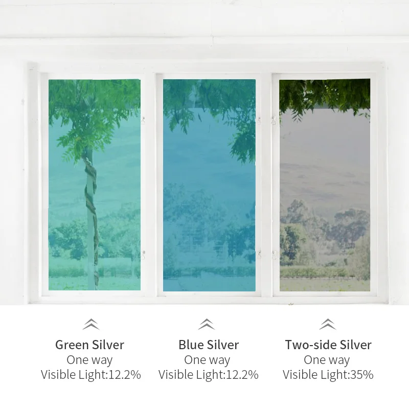 

50/60/70/80/90* 500CM Window Film Glass Stickers Reflective Uv Sunscreen Self Adhesive Mirror Film Heat Transfer Vinyl