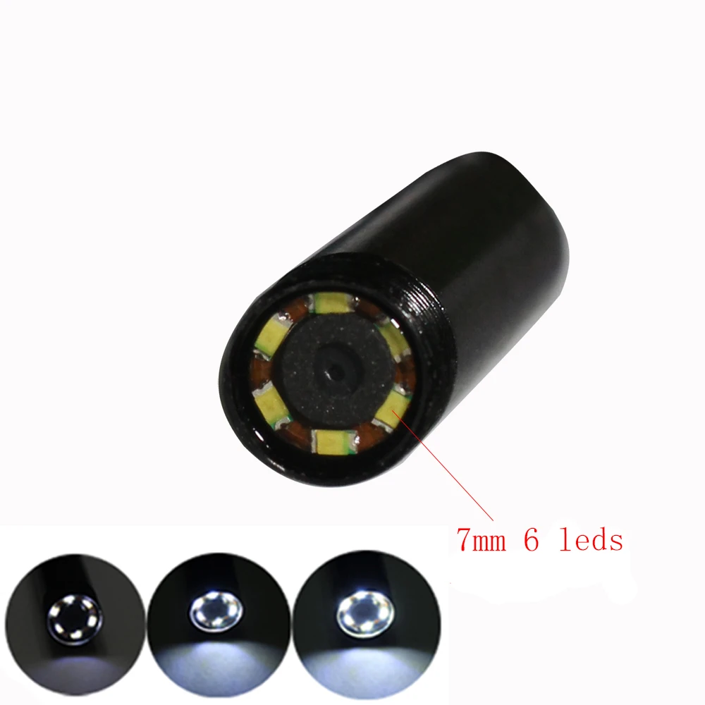 Камера Эндоскоп JCWHCAM для Android и ПК 480p HD USB диаметр 7 мм 6 светодиодов аксессуары