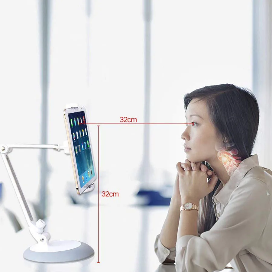 EHuuGie 360 градусов вращающийся Tablet Stand длинная рука регулируемый Desktop мобильного