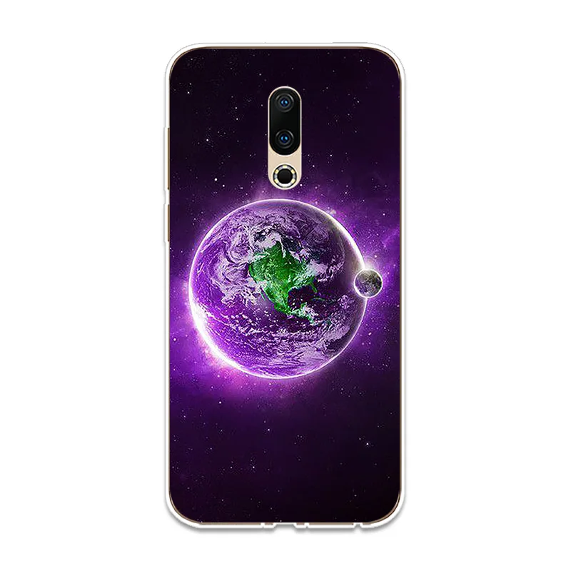 Силиконовый чехол для телефона Universe Milky Way Couqe Meizu 15 16 Lite Plus 16X Note 8 Pro 6 7 X8 U10 U20 мягкий |