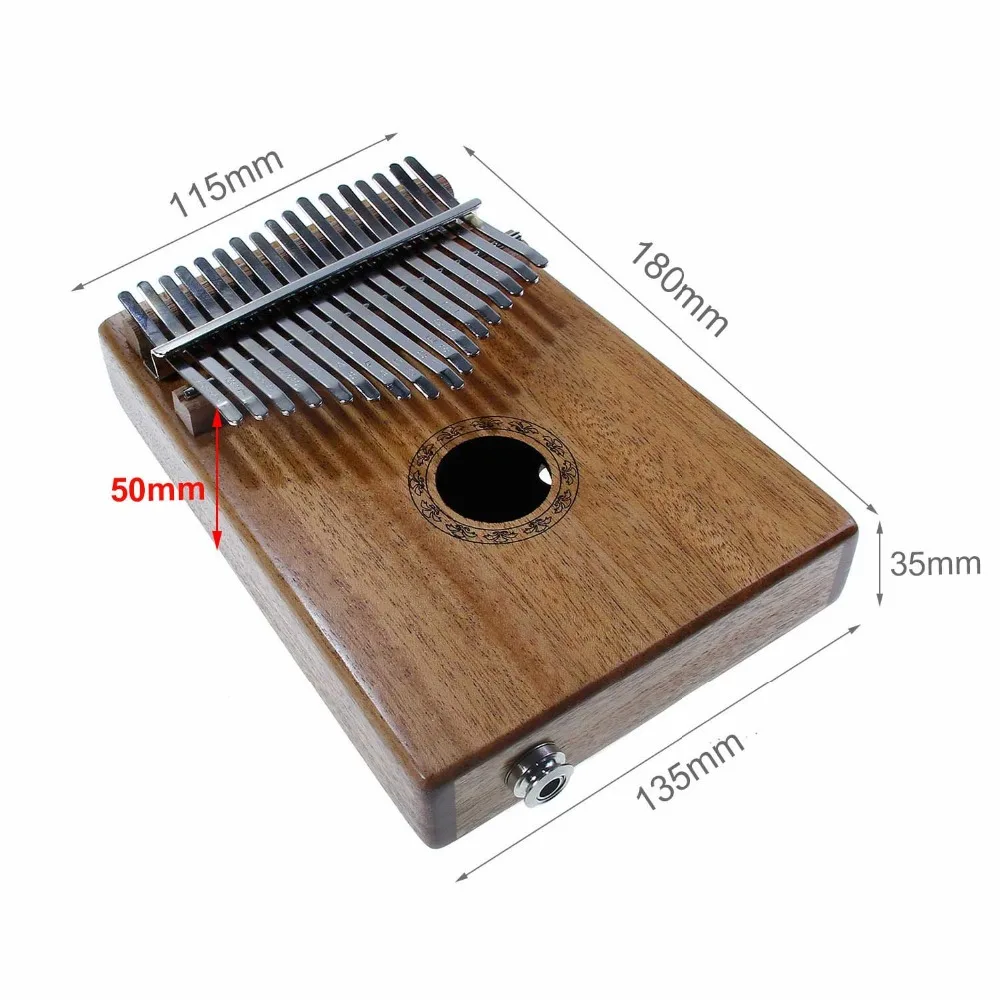 17 клавиш электрическое пианино Kalimba большой палец Mbira клавиатура из массива