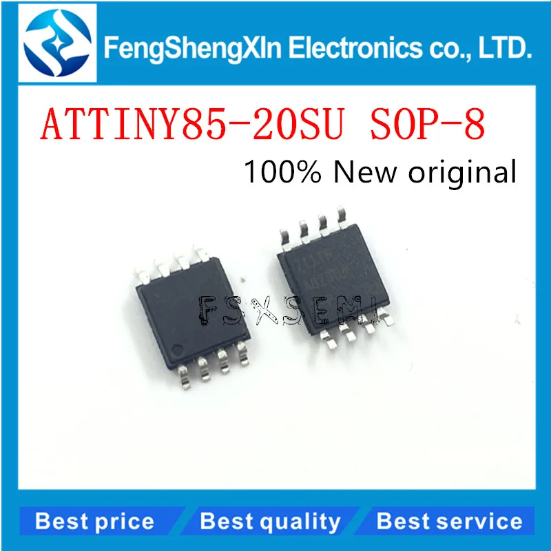 10 шт./Лот новый микроконтроллер ATTINY85 ATTINY85-20SU INY85 SOP-8 | Электронные компоненты и