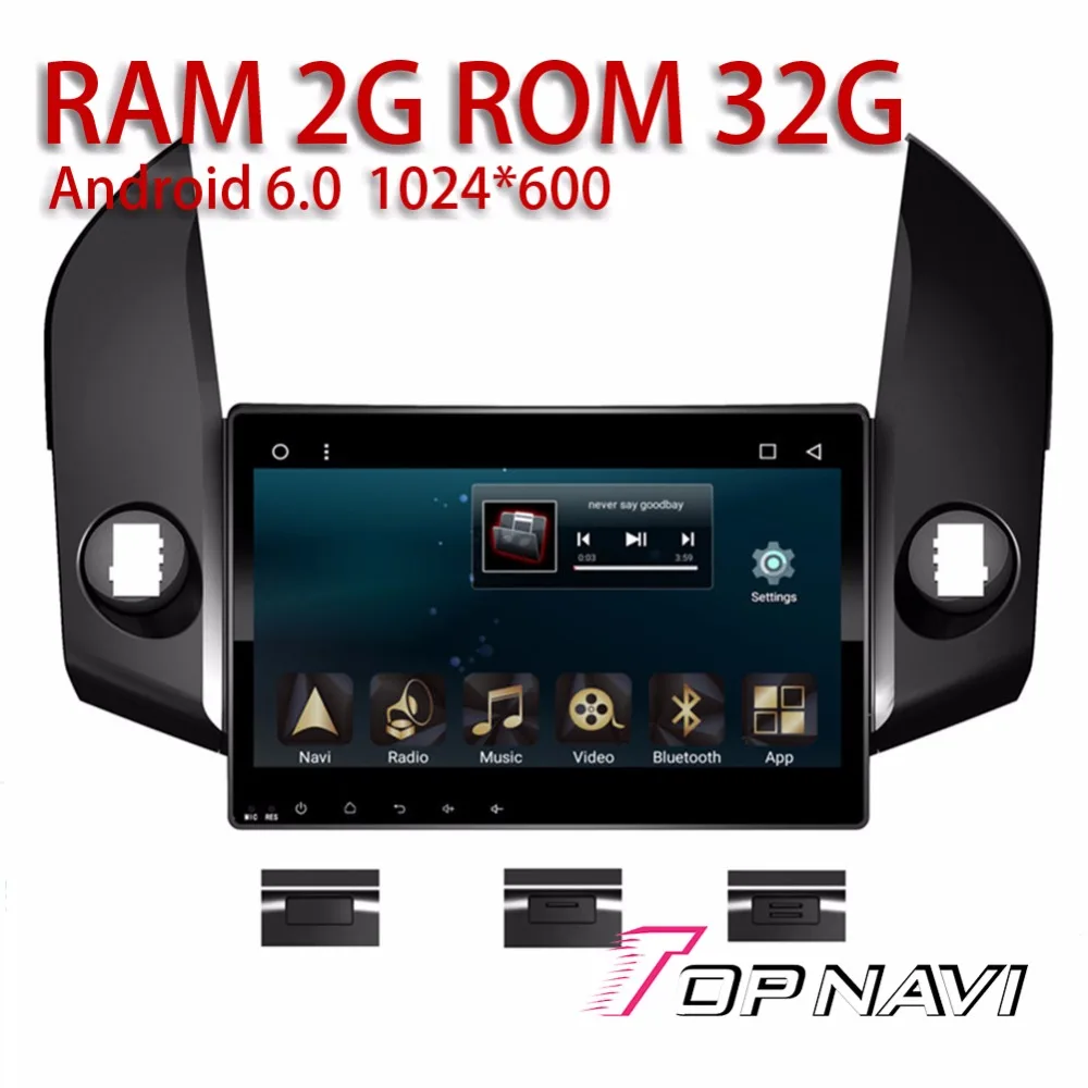 Автомобильный навигатор для Toyota RAV4 2009 2010 2011 2012 Android 6.0 10.1 ''topnavi Авто плееры 32 г