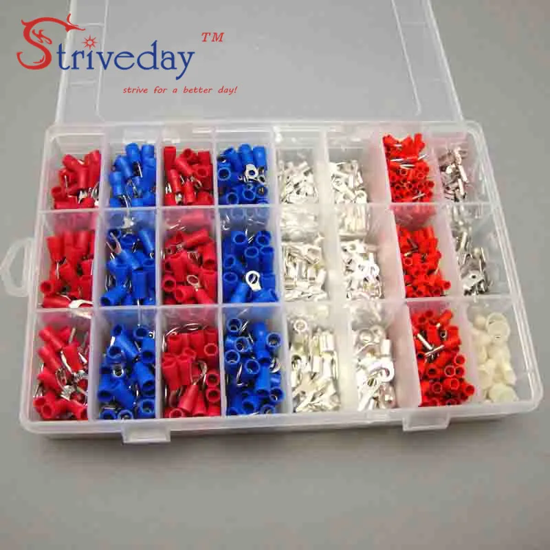 1000 шт./кор. холодная Клемма предварительно изолированные клеммы трубчатые 24 вида