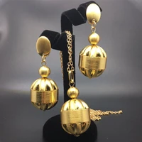 fy temperament exaggerates small bell earring jewelry sets design nigeria wedding jewelry suit fashion for african women