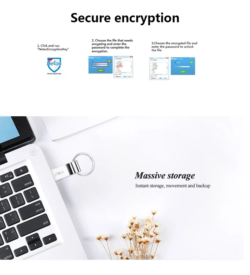 USB флеш-накопитель Netac U275 32 Гб 64 ГБ USB 2,0 компактный флеш-накопитель металлический брелок 16 ГБ флеш-накопитель карта памяти Micro USB
