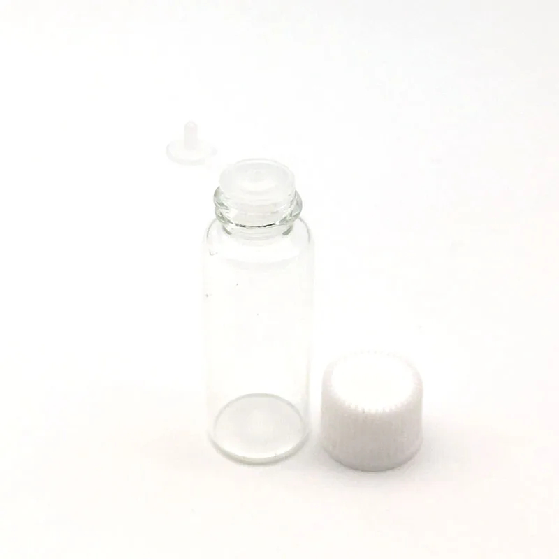 

20pcs 5ml Mini Clear Essential Oil Glass Bottle with Orifice Reducer Siamese Plug Perfume Sample Vials Empty Perfume Test Bottle