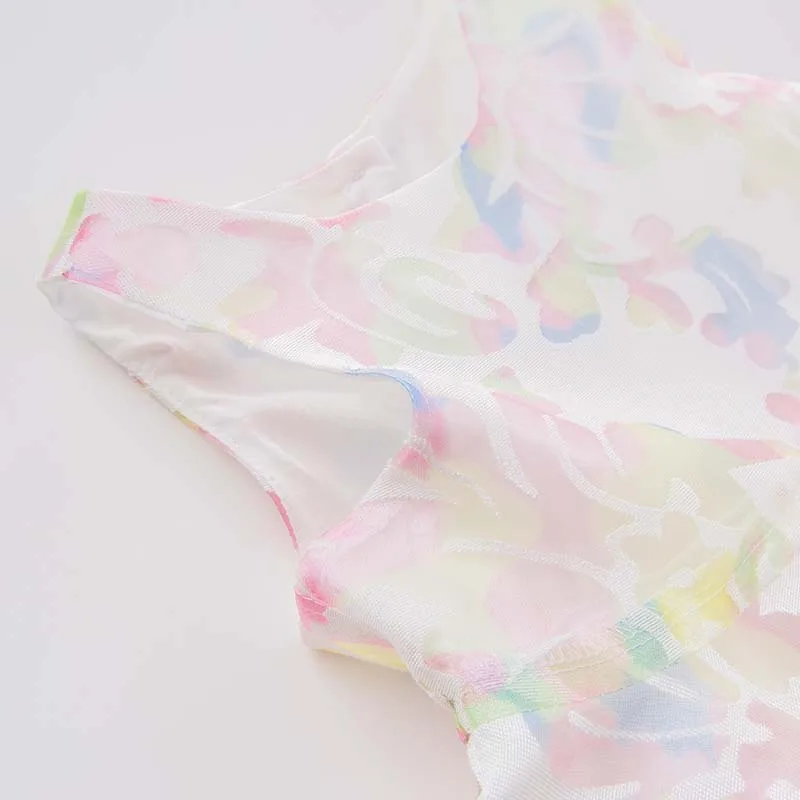 Dave bella/платье принцессы без рукавов для маленьких девочек Детские Вечерние