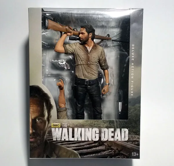 Лидер продаж ТВ серия Ходячие мертвецы sherif Rick Grimes с винтовкой 25 см фигурка