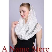 new ishsy rond women lace veils mantilla for church head covering wrap catholic latin mass mantilla negras voile mantille