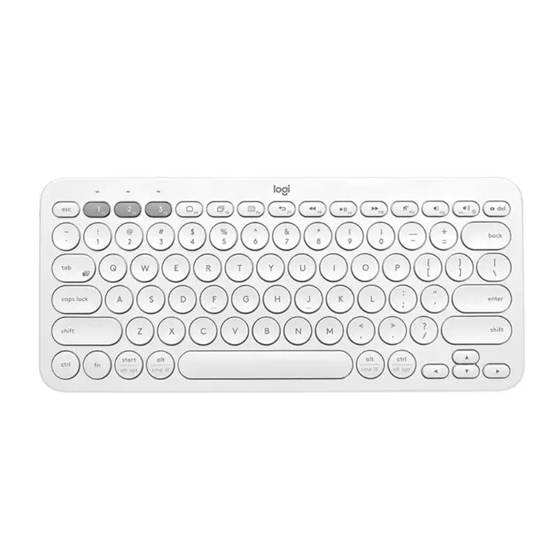 White Беспроводная bluetooth-клавиатура lotech K380 портативная многофункциональная ультра тонкая мини Бесшумная клавиатура для ПК ноутбука для планшета и смартфона - Цвет: White