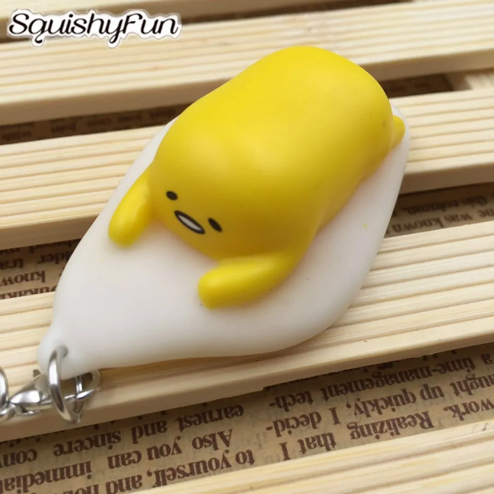 20 шт./лот Squishies Gudetama яичный желток замедлить рост jumbo мобильный телефон шарм Бретели для нижнего белья squeeze забавные Игрушечные лошадки для Детский подарок