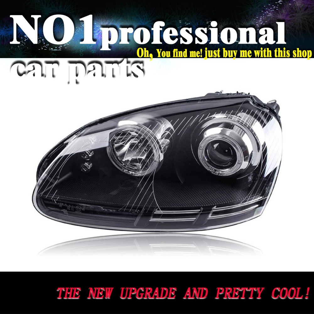 

OUMIAO Styling for Volkswagen Jeta Headlights 2006-2010 Jeta Mk5 LED Headlight LED DRL Bi Xenon Lens High Low Beam Parking