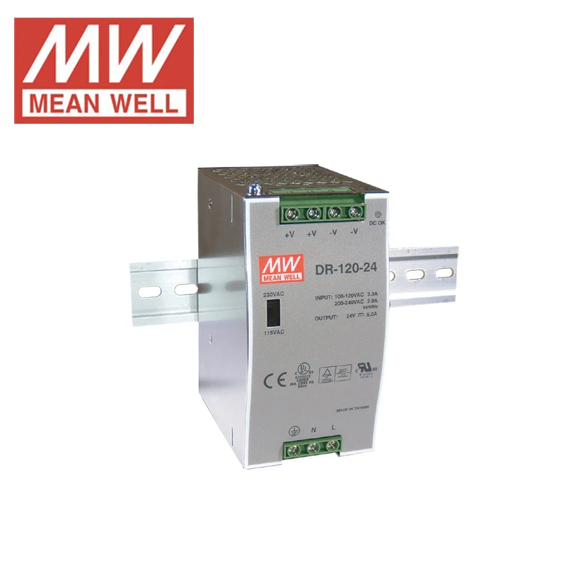 Din rail Power supply 48V DC 2.5A 120W MEAN WELL DR-120-48 Supply Lighting Transformer driver Switch for LED Strips 48v | Обустройство