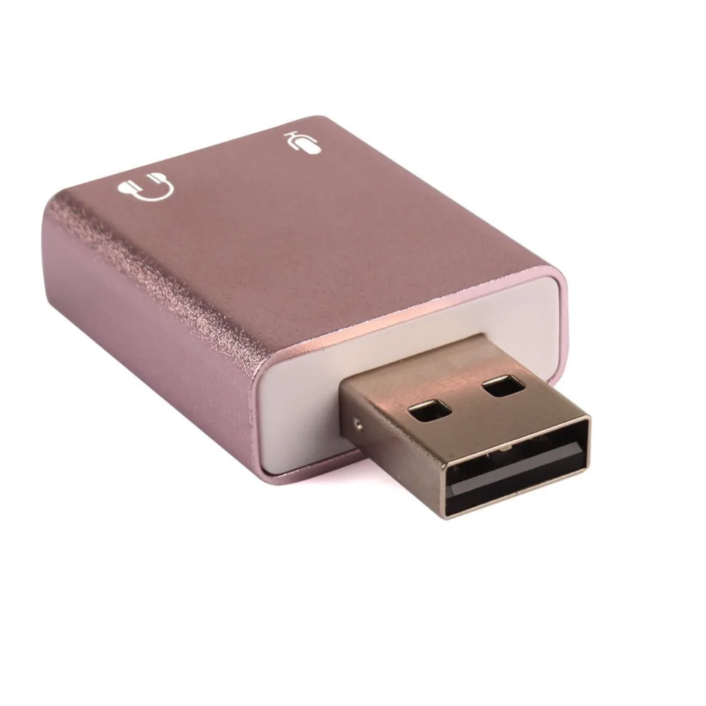 Мини USB Звуковая карта Внешний адаптер 3D стерео разъем 3 5 мм наушники микрофон для