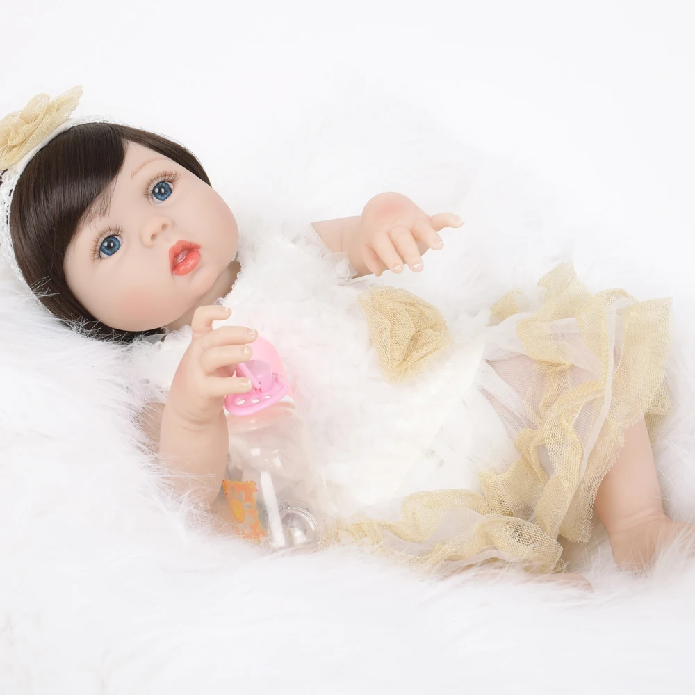 55 см силиконовая кукла Reborn Baby детские игрушки Playmate мягкие букеты новые муминые
