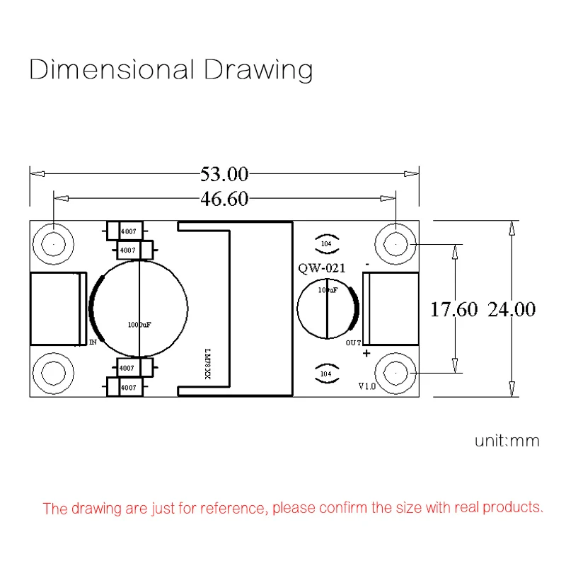 CIRMECH 7805 7809 7812 7815 три терминала регулятор модуль питания DIY KIT